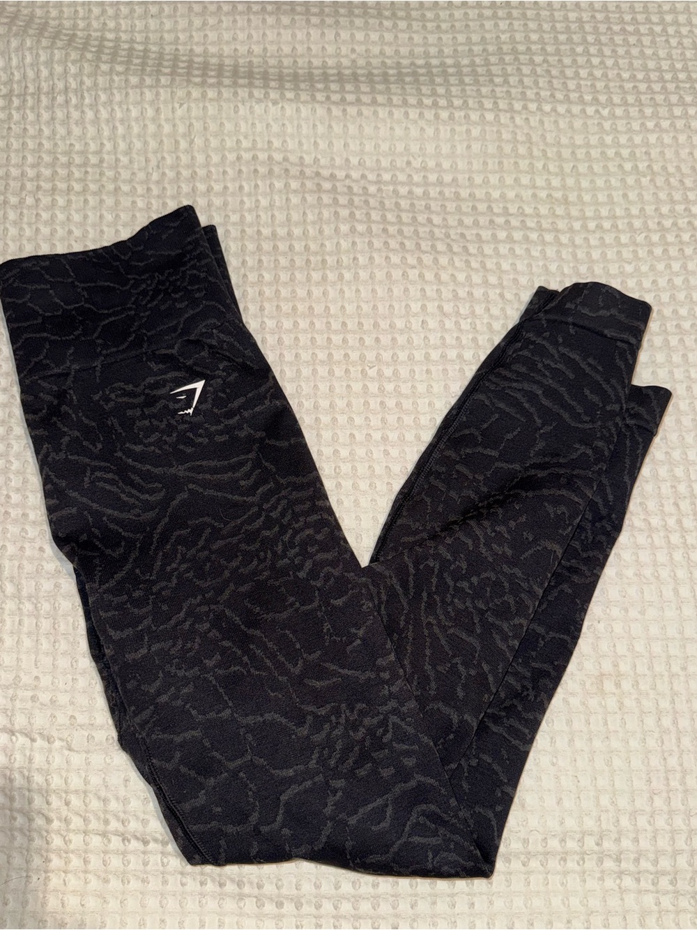 2/$20 - Gymshark Black Jacquard High-Rise Leggings